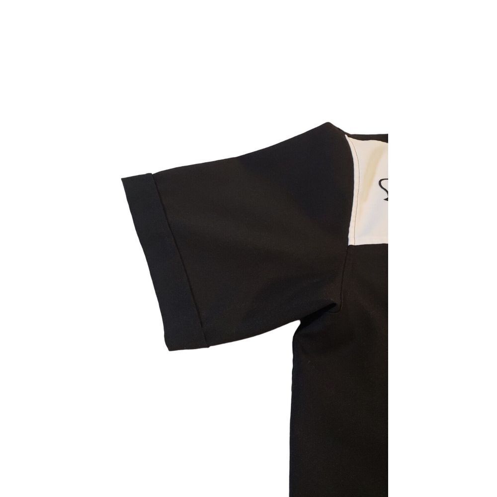MT:2‎ Mens Black White Fleur De Lis Button Down 100% Polyester Size Large L - Picture 6 of 15